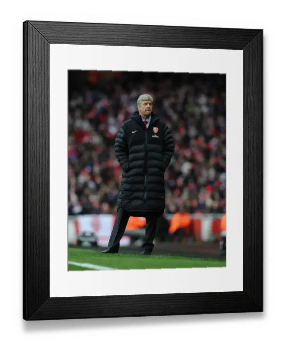 Framed Print : Arsene Wenger Leading Arsenal Against Reading, Premier League 2012-13 Framed Print : Arsene Wenger Leading Arsenal Against Reading, Premier League 2012-13
