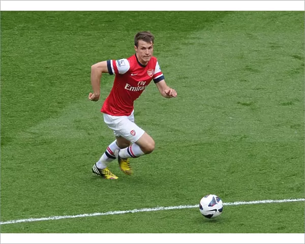 Aaron Ramsey (Arsenal). Arsenal 1: 1 Manchester United. Barclays Premier League. Emirates Stadium