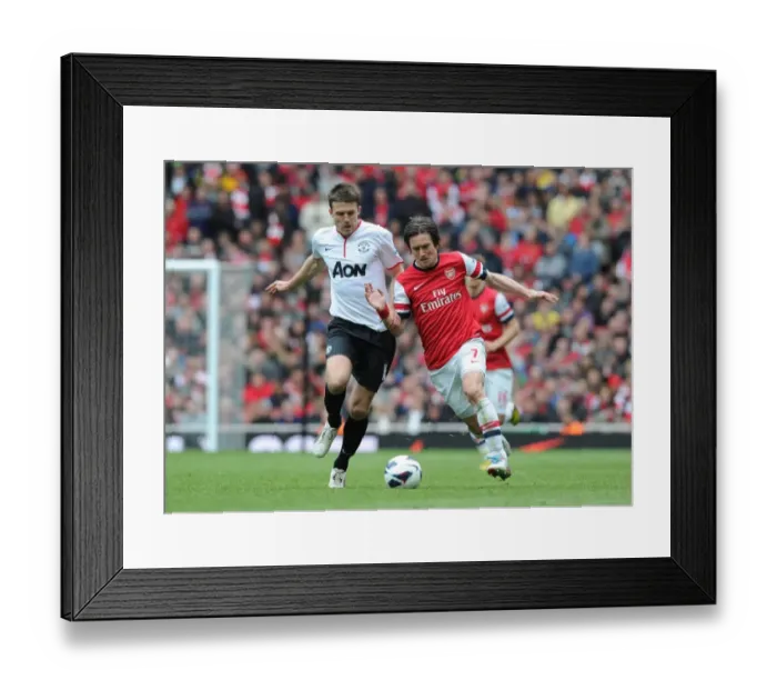 Framed Print : Clash of Midfield Titans: Rosicky vs Carrick (Arsenal vs Manchester United, 2012-13) Framed Print : Clash of Midfield Titans: Rosicky vs Carrick (Arsenal vs Manchester United, 2012-13)