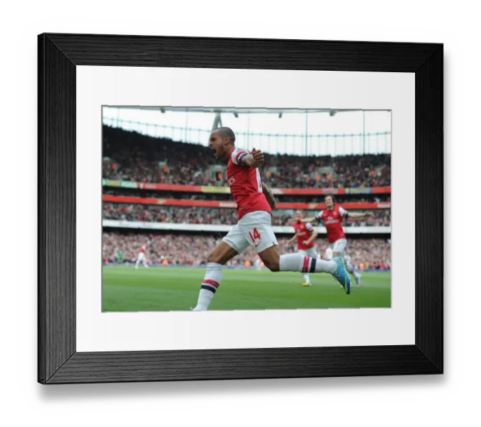 Framed Print : Theo Walcott's Thrilling Goal: Arsenal's Victory Over Manchester United, Premier League 2012-13 - A Peak at Walcott's Game-Changing Moment Framed Print : Theo Walcott's Thrilling Goal: Arsenal's Victory Over Manchester United, Premier League 2012-13 - A Peak at Walcott's Game-Changing Moment