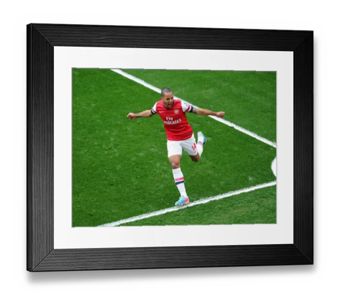 Framed Print : Theo Walcott's Thrilling Goal: Arsenal's Victory Over Manchester United, Premier League 2012-13 - A Highlight of Arsenal Football Club Framed Print : Theo Walcott's Thrilling Goal: Arsenal's Victory Over Manchester United, Premier League 2012-13 - A Highlight of Arsenal Football Club