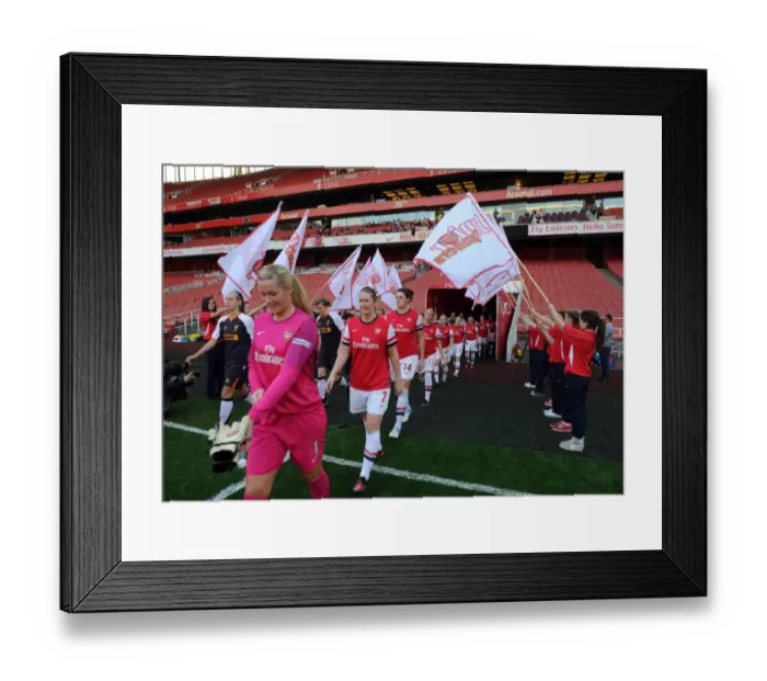Framed Print : Arsenal Ladies vs. Liverpool LFC: 0-4 Win for Liverpool - Guard of Honor at Emirates Stadium (Women's Super League, 7 / 5 / 13) Framed Print : Arsenal Ladies vs. Liverpool LFC: 0-4 Win for Liverpool - Guard of Honor at Emirates Stadium (Women's Super League, 7 / 5 / 13)