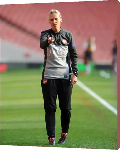 Shelley Kerr (Arsenal Ladies Manager). Arsenal Ladies 0: 4 Liverpool LFC. Womens Super League