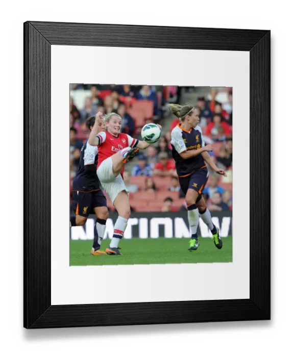 Framed Print : Clash of Titans: Kim Little vs Whitney Engen - Arsenal Ladies FC vs Liverpool Ladies FC, FA WSL