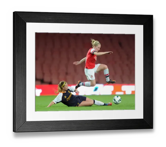 Framed Print : Arsenal Ladies FC vs Liverpool Ladies FC: 4-0 Win for Liverpool in The FA WSL at Emirates Stadium (2013) Framed Print : Arsenal Ladies FC vs Liverpool Ladies FC: 4-0 Win for Liverpool in The FA WSL at Emirates Stadium (2013)