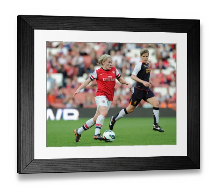 Framed Print : Clash on the Pitch: Ki Little vs. Katrin Omarsdottir - FA WSL Rivalry (Arsenal Ladies vs. Liverpool LFC - 2013) Framed Print : Clash on the Pitch: Ki Little vs. Katrin Omarsdottir - FA WSL Rivalry (Arsenal Ladies vs. Liverpool LFC - 2013)
