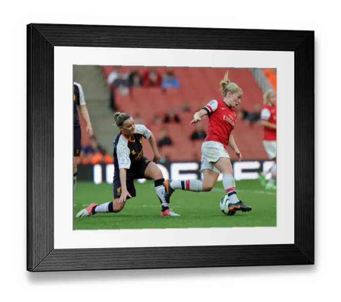 Framed Print : Clash of Stars: Kim Little vs. Corina Schroder in Arsenal vs. Liverpool FA WSL Showdown Framed Print : Clash of Stars: Kim Little vs. Corina Schroder in Arsenal vs. Liverpool FA WSL Showdown
