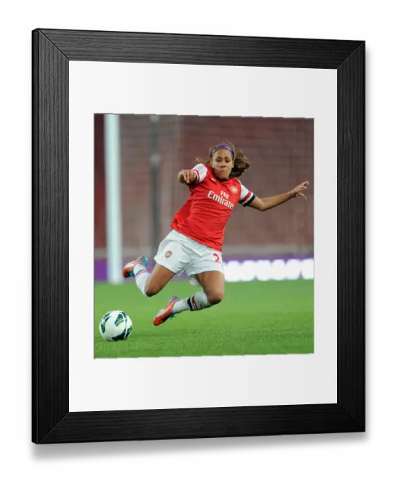Framed Print : Alex Scott in Action: Arsenal Ladies vs. Liverpool Ladies - FA WSL Match