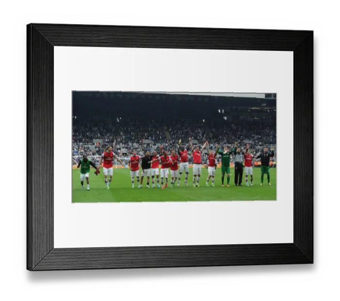 Framed Print : Arsenal's Triumphant Victory Celebration: Newcastle United Clash (2012-13 Premier League)