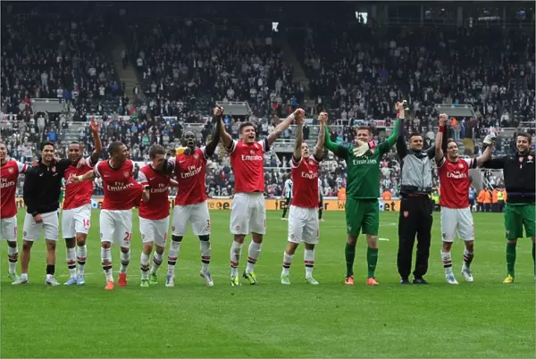 Arsenal's Premier League Victory: Triumphant Celebration over Newcastle United (2012-13)