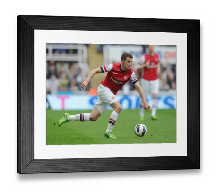 Framed Print : Ramsey in Action: Arsenal vs. Newcastle United, Premier League 2012-13