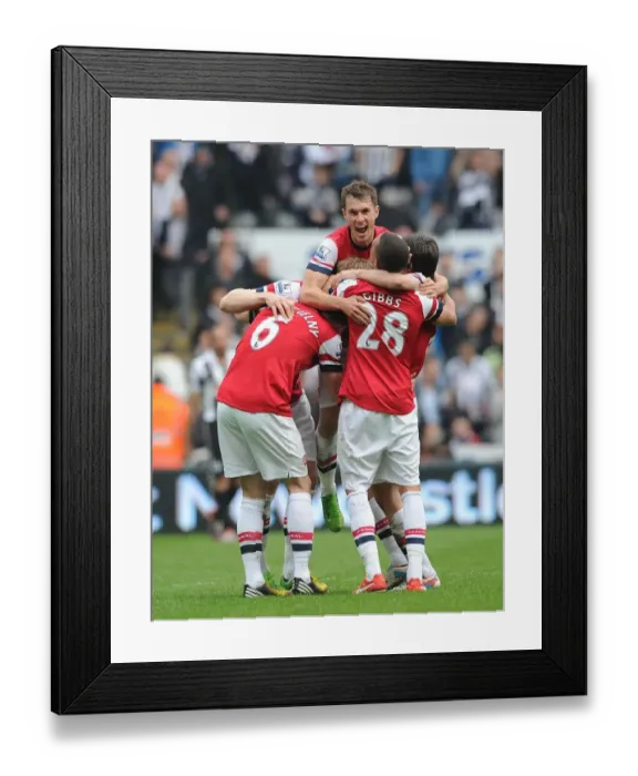 Framed Print : Celebrating Victory: Arsenal's Koscielny, Mertesacker, Ramsey, Gibbs, and Rosicky Framed Print : Celebrating Victory: Arsenal's Koscielny, Mertesacker, Ramsey, Gibbs, and Rosicky