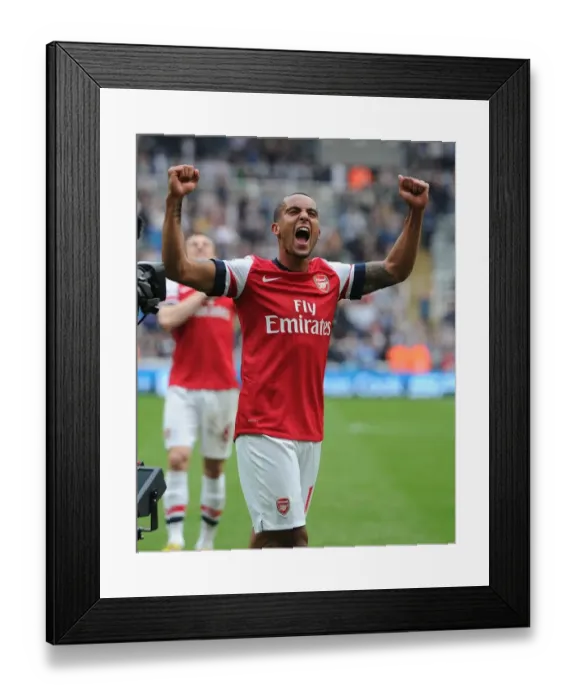 Framed Print : Theo Walcott's Goal Secures Arsenal Victory Over Newcastle United (2012-13)