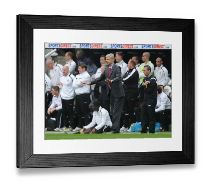 Framed Print : Arsene Wenger at St. James Park: Newcastle United vs. Arsenal (Premier League 2012-13) Framed Print : Arsene Wenger at St. James Park: Newcastle United vs. Arsenal (Premier League 2012-13)