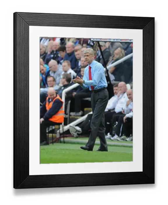Framed Print : Arsene Wenger at St. James Park: Premier League Clash between Newcastle United and Arsenal (2012-13)
