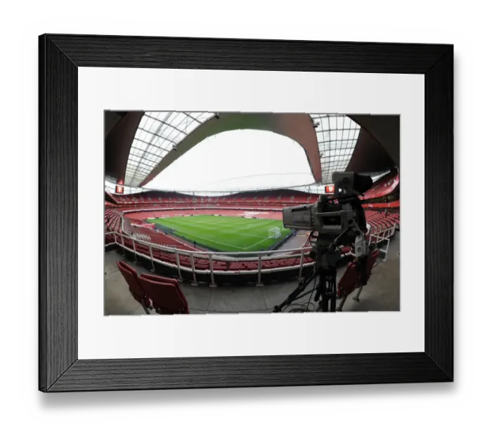 Framed Print : Arsenal's Emirates Stadium: Pre-Match Atmosphere vs Wigan Athletic (2012-13)