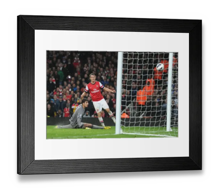 Framed Print : Aaron Ramsey's Stunner: Arsenal's Fourth Goal vs. Wigan Athletic (2012-13) Framed Print : Aaron Ramsey's Stunner: Arsenal's Fourth Goal vs. Wigan Athletic (2012-13)