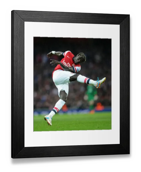 Framed Print : Arsenal's Victory: Sagna's Stunner vs. Wigan Athletic (4-1), Barclays Premier League 12-'13