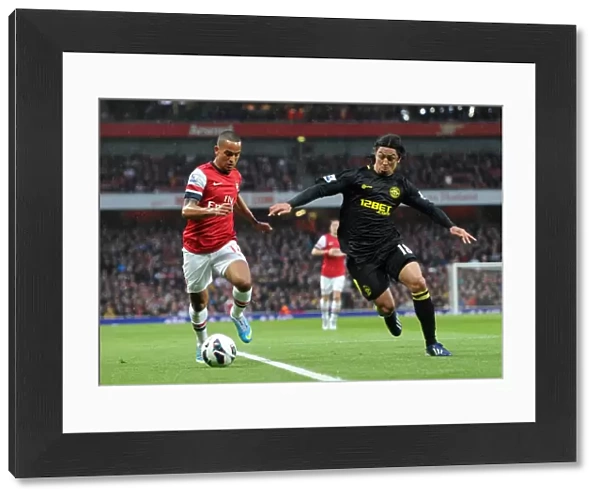 Theo Walcott (Arsenal) Roger Espinoza (Newcastle). Arsenal 4: 1 Wigan Athletic. Barclays