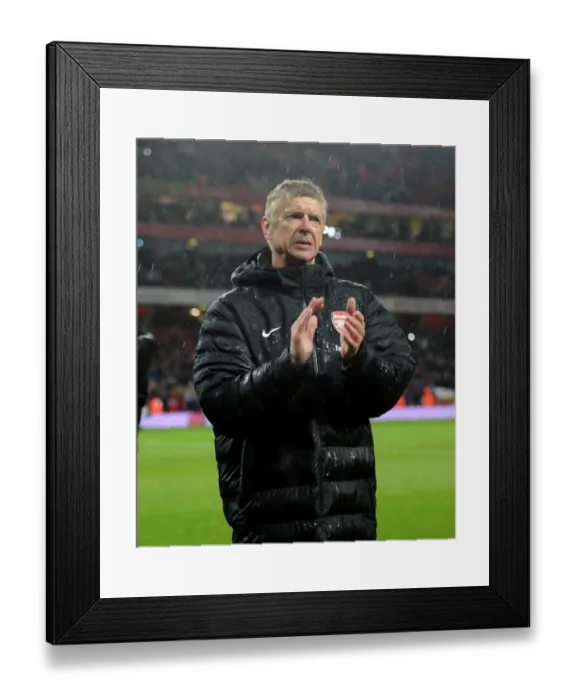 Framed Print : Arsene Wenger the Arsenal Manager during the lap of appreciation at the end of the match Framed Print : Arsene Wenger the Arsenal Manager during the lap of appreciation at the end of the match