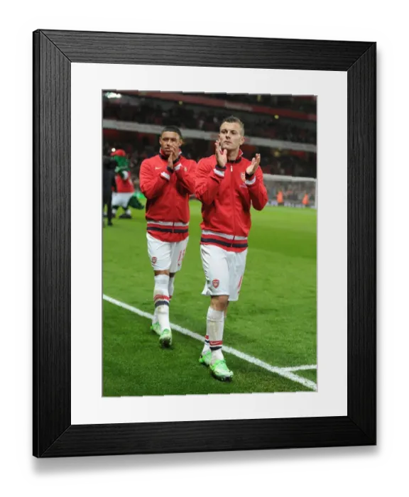 Framed Print : Arsenal's Jack Wilshere Celebrates After Arsenal v Wigan Athletic, Premier League 2012-13 Framed Print : Arsenal's Jack Wilshere Celebrates After Arsenal v Wigan Athletic, Premier League 2012-13