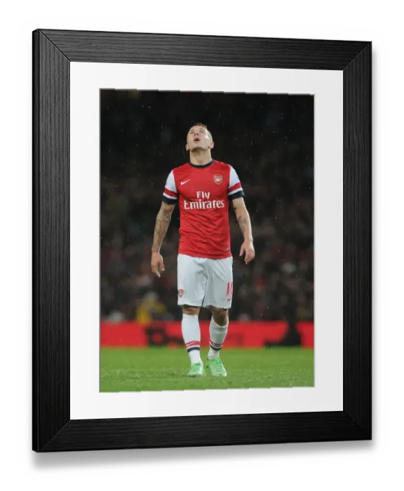Framed Print : Arsenal's Jack Wilshere in Action against Wigan Athletic (2012-13) Framed Print : Arsenal's Jack Wilshere in Action against Wigan Athletic (2012-13)