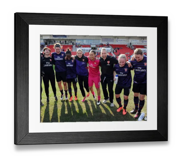 Framed Print : Arsenal Ladies Celebrate FA Women's Cup Victory over Bristol Academy Framed Print : Arsenal Ladies Celebrate FA Women's Cup Victory over Bristol Academy