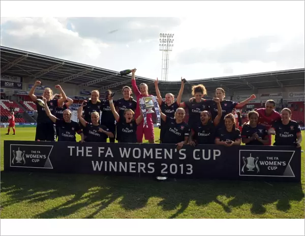 Arsenal Ladies Celebrate FA Women's Cup Victory