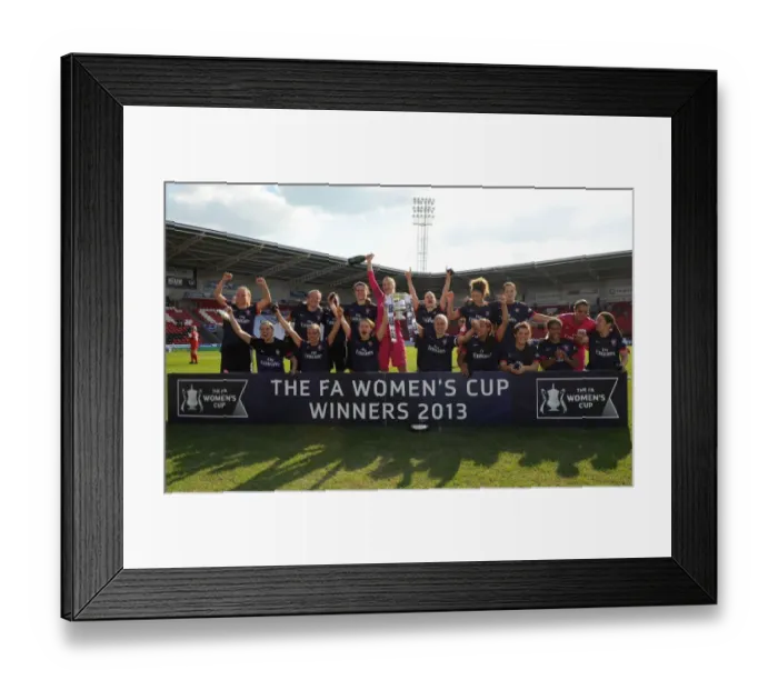 Framed Print : Arsenal Ladies Celebrate FA Women's Cup Victory (2013) Framed Print : Arsenal Ladies Celebrate FA Women's Cup Victory (2013)