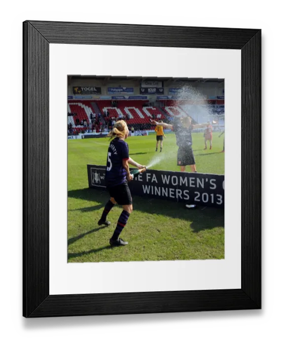 Framed Print : Gilly Flaherty and Ellen White (Arsenal). Arsenal Ladies 3: 0 Bristol Academy. Womens FA Cup Final Framed Print : Gilly Flaherty and Ellen White (Arsenal). Arsenal Ladies 3: 0 Bristol Academy. Womens FA Cup Final