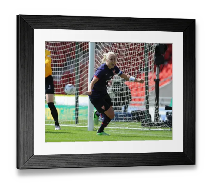 Framed Print : Arsenal Ladies Triumph in FA Cup Final: Steph Houghton Scores the Winning Goal Against Bristol Academy Framed Print : Arsenal Ladies Triumph in FA Cup Final: Steph Houghton Scores the Winning Goal Against Bristol Academy
