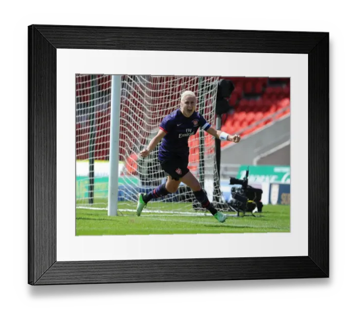 Framed Print : Arsenal Ladies Triumph in FA Women's Cup Final: Steph Houghton Scores the Winning Goal