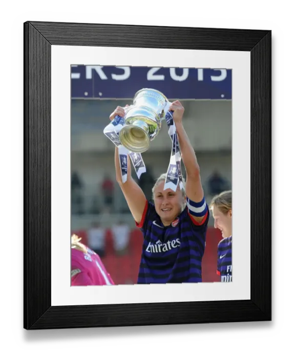 Framed Print : Steph Houghton: Arsenal Ladies FA Cup Triumph Framed Print : Steph Houghton: Arsenal Ladies FA Cup Triumph