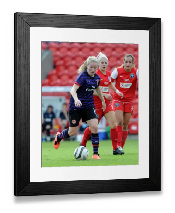Framed Print : Kim Little (Arsenal) Nikki Watts (Bristol). Arsenal Ladies 3: 0 Bristol Academy. Womens FA Cup Final