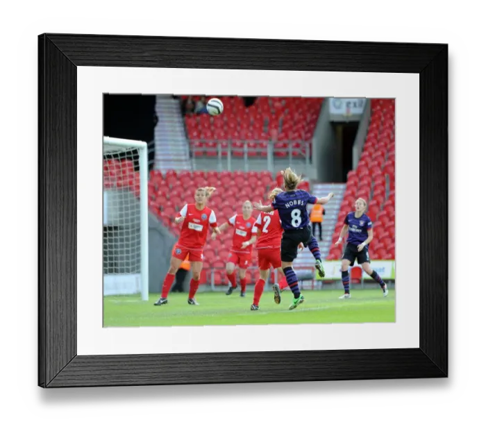 Framed Print : Jordan Nobbs Scores the Winning Goal: Arsenal Ladies Celebrate FA Cup Victory