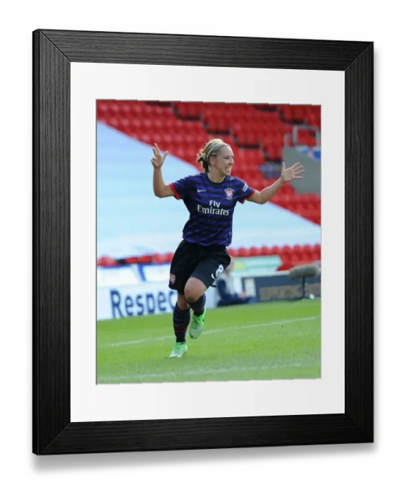 Framed Print : Jordan Nobbs Scores in Arsenal Ladies FA Cup Final Victory over Bristol Academy