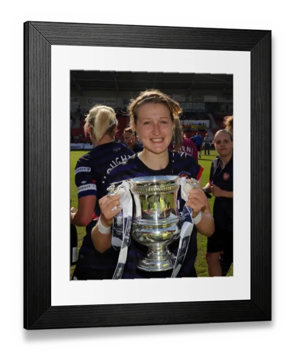 Framed Print : Ellen White Lifts FA Women's Cup with Arsenal Ladies after Victory over Bristol Academy Framed Print : Ellen White Lifts FA Women's Cup with Arsenal Ladies after Victory over Bristol Academy