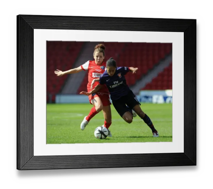 Framed Print : Arsenal vs. Bristol Academy FA Women's Cup Final: Yankey vs. James Showdown