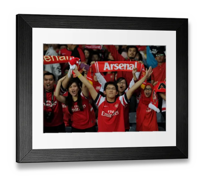 Framed Print : Arsenal Fans Gather Before Indonesia Dream Team Clash