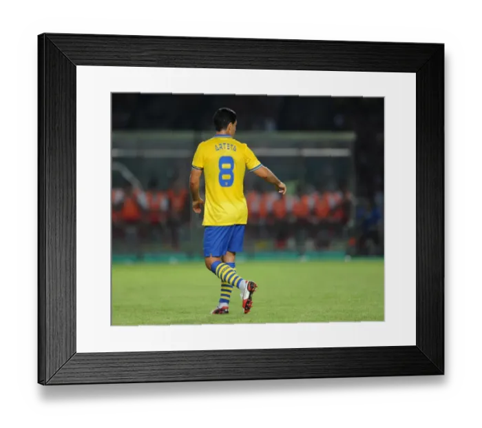 Framed Print : Mikel Arteta (Arsenal). Indonesia Dream Team 0: 7 Arsenal. Pre Season Friendly. Arsenal