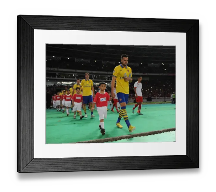 Framed Print : Carl Jenkinson (Arsenal). Indonesia Dream Team 0: 7 Arsenal. Pre Season Friendly