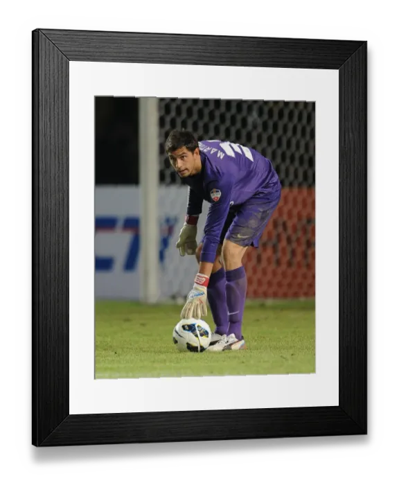 Framed Print : Arsenal's Damien Martinez Faces Indonesia All-Stars in 2013 Framed Print : Arsenal's Damien Martinez Faces Indonesia All-Stars in 2013