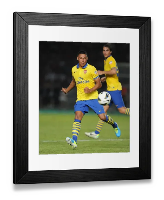 Framed Print : Alex Oxlade-Chamberlain: In Action Against Indonesia All-Stars (2013)