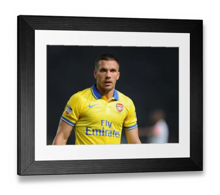 Framed Print : Lukas Podolski Shines in Arsenal's Victory against Indonesia All-Stars, 2013 Framed Print : Lukas Podolski Shines in Arsenal's Victory against Indonesia All-Stars, 2013