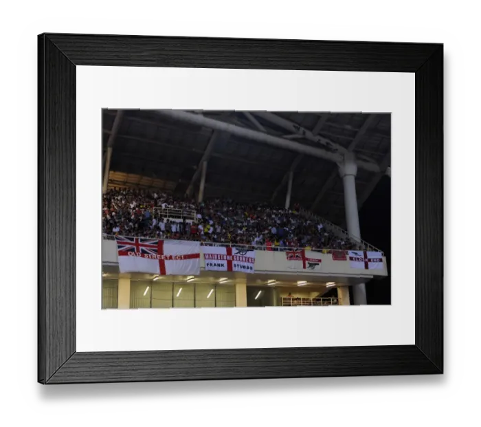 Framed Print : HANOI, VIETNAM - JULY 17: Fans of Arsenal during the international friendly match between Vietnam