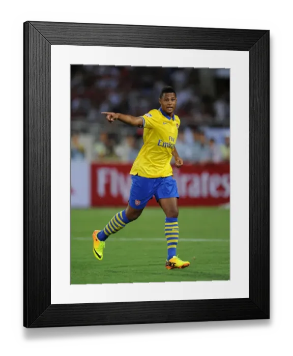 Framed Print : Serge Gnabry in Action: Vietnam vs. Arsenal (2013) Framed Print : Serge Gnabry in Action: Vietnam vs. Arsenal (2013)