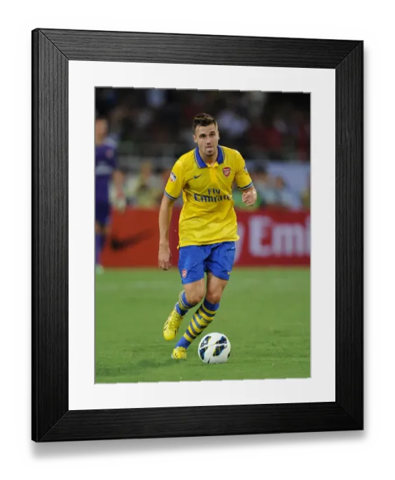 Framed Print : Carl Jenkinson in Action for Arsenal in Vietnam Friendly, 2013 Framed Print : Carl Jenkinson in Action for Arsenal in Vietnam Friendly, 2013