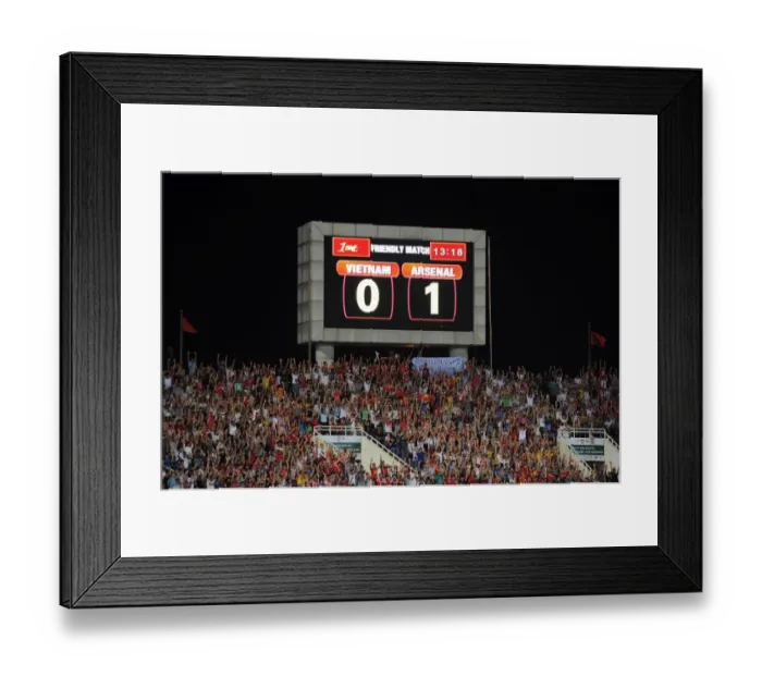Framed Print : Mexican Waves at Vietnam vs. Arsenal Match (2013-14) Framed Print : Mexican Waves at Vietnam vs. Arsenal Match (2013-14)