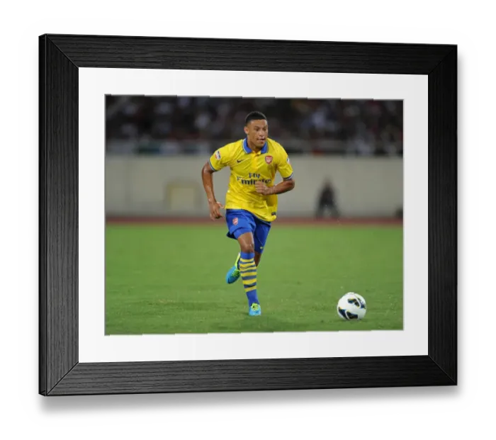 Framed Print : Alex Oxlade-Chamberlain: In Action for Arsenal vs Vietnam, 2013