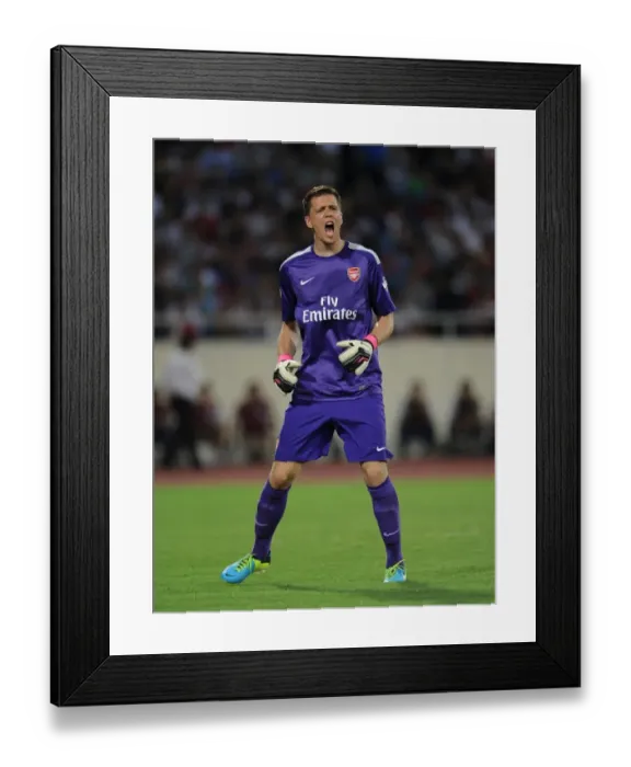 Framed Print : Wojciech Szczesny: Arsenal's Star Goalkeeper in Action against Vietnam (2013)